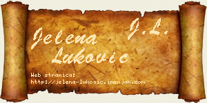 Jelena Luković vizit kartica